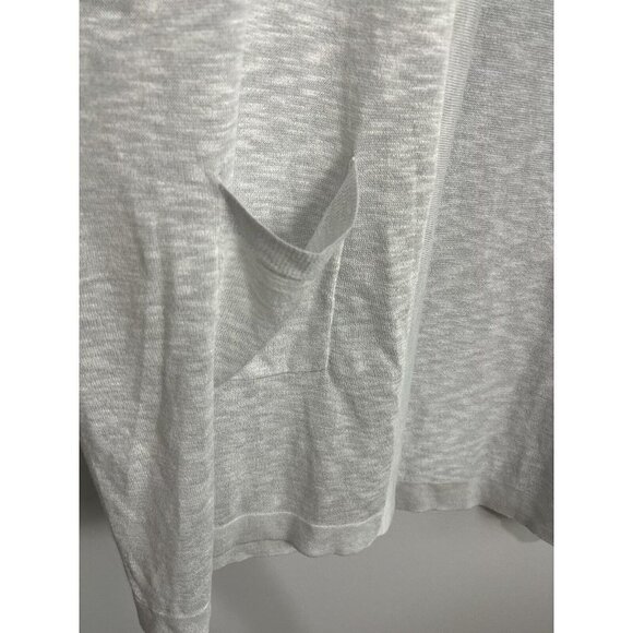 Chico’s Two Pocket Lightweight Open Front Cardigan NWT Gray Size Large Petite - Picture 3 of 5